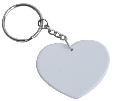 polymer heart key chains.