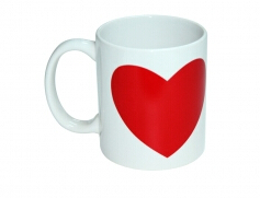 11oz heart Shape Color Changing Mug