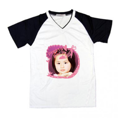 V neck Sublimation T-shirts Child