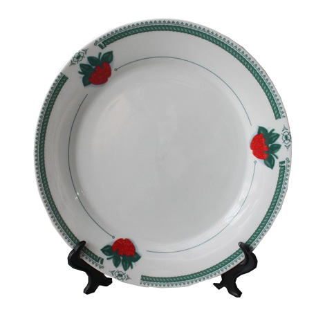 sublimation 8'' plate Strawberry And Green Rim 