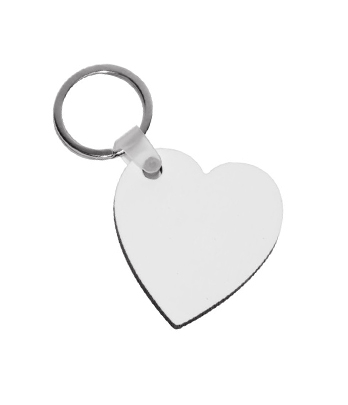 MDF Heart Keychain
