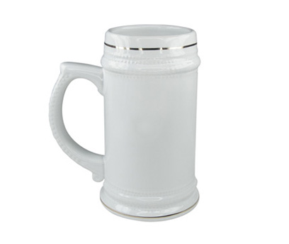 22oz. Gloden Rim Beer Mug