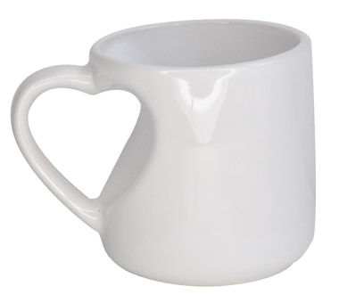 11oz Heart Handle Mug